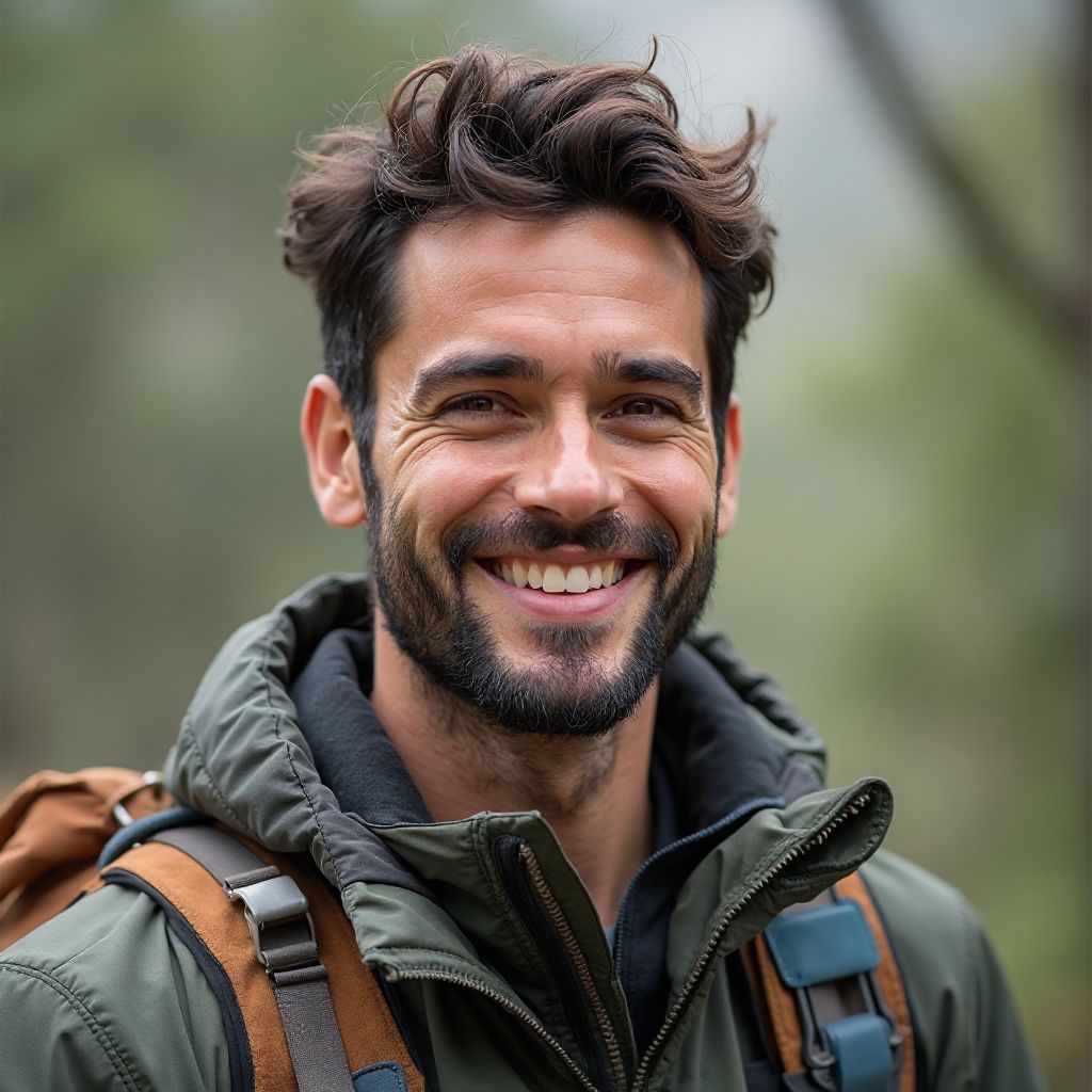 Miguel Sanchez, male sustainable tourism expert with beard outdoors